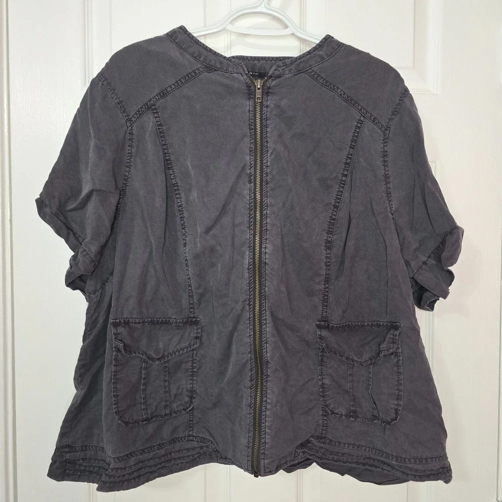 Torrid Plus‎ Size Tencel Boxy Jacket Coat